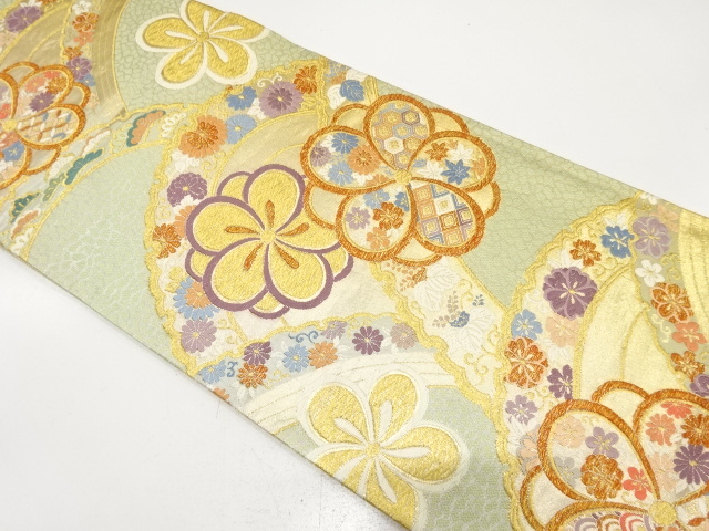 JAPANESE FUKURO OBI FOR FURISODE / WOVEN SNOWFLAKE